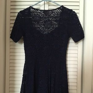 Navy blue lace dress